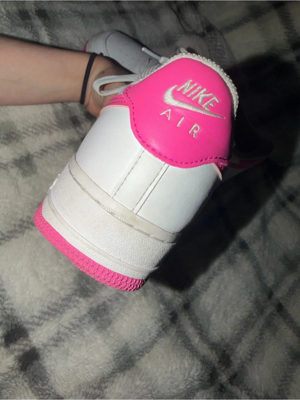 Nike Air Force 1 Low White & Hot Pink (w/ Mini Swoosh)